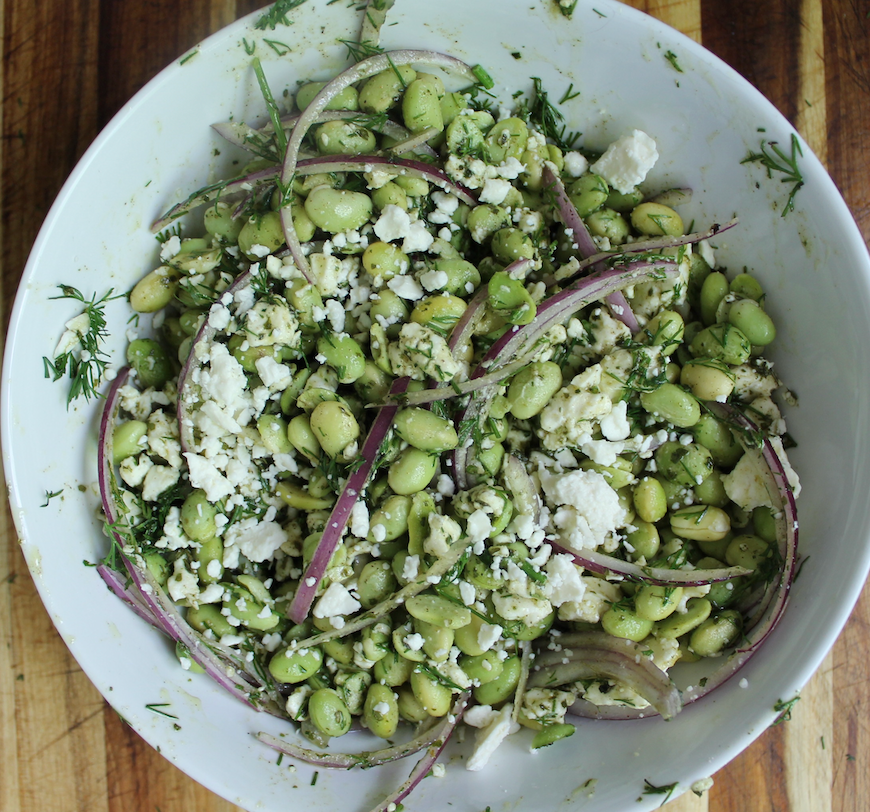 Feta Edamame Salad